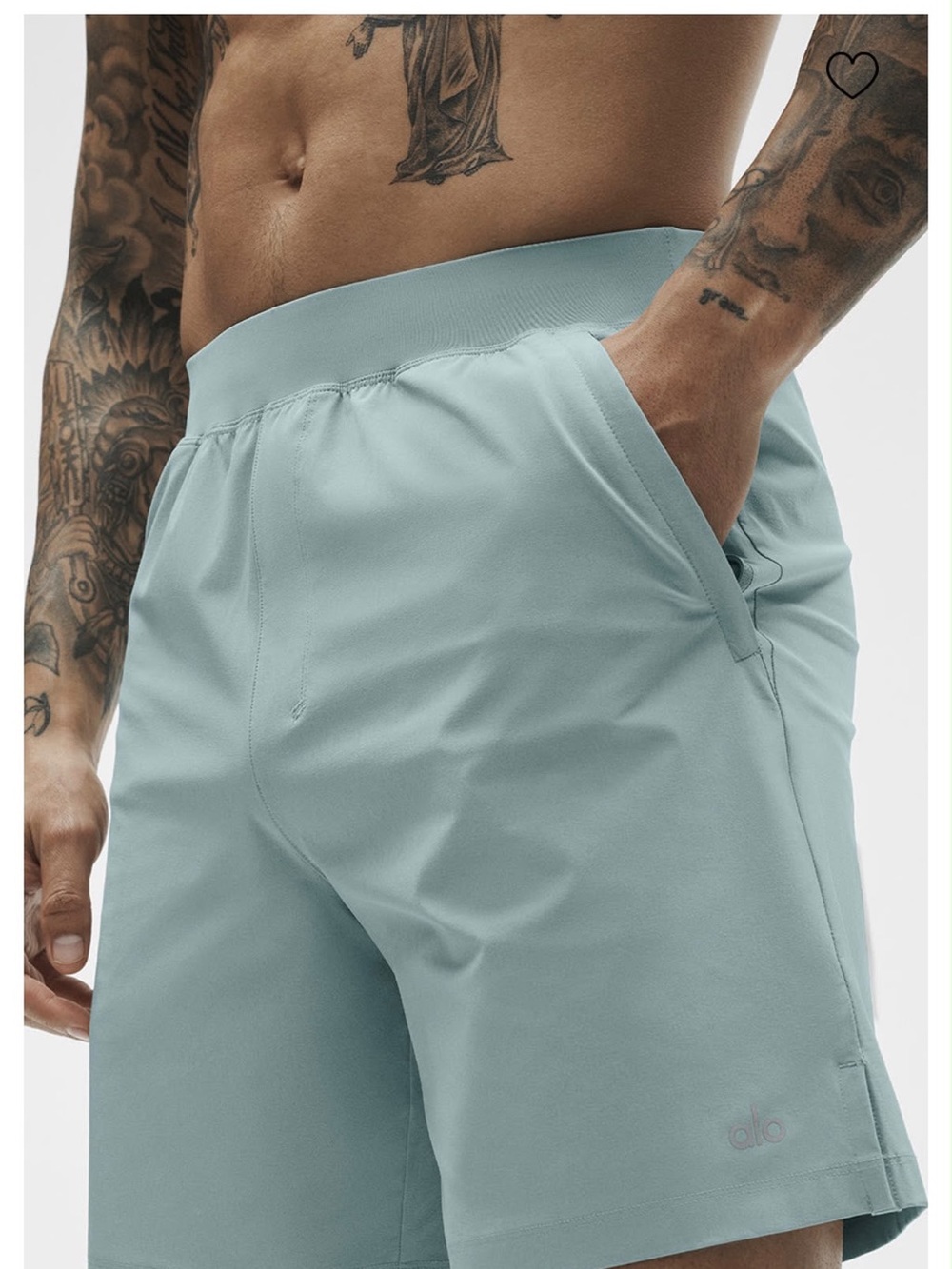 ALO Yoga Men's Seafoam Athletic Shorts